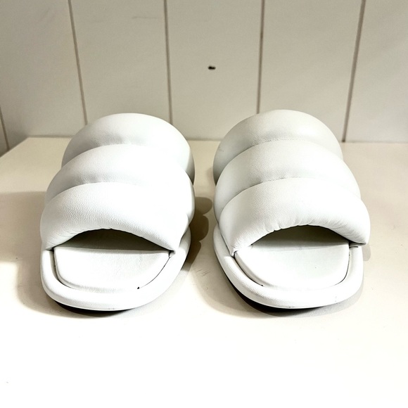 Proenza Schouler NWT Leather slip on sandals Made in Italy EU 36 US 6 white - Picture 6 of 8